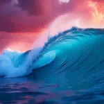 Abstract Colorful Waves