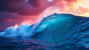 Abstract Colorful Waves