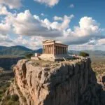 Ancient Temple on Cliff