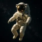 Astronaut Floating in Space