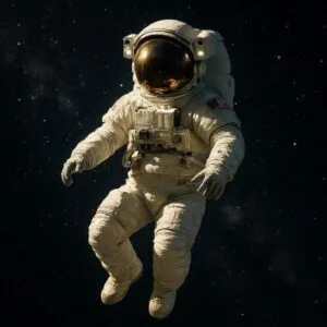 Astronaut Floating in Space