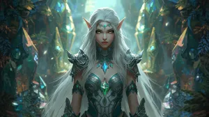 Aurora Elf Queen in Crystal Sanctuary