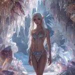 Aurora Elf in Crystal Cavern