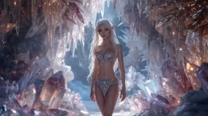 Aurora Elf in Crystal Cavern