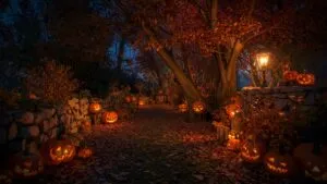 Autumn Leaves and Jack-O’-Lanterns