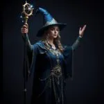 Celestial Mage with Constellation Staff