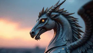 Clockwork Pegasus in Twilight Skies