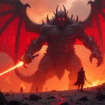 Crimson Demon in Lava Fortress