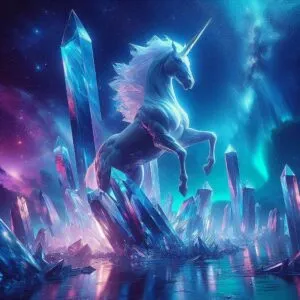 Crystal Centaur Guarding Aurora Star Monoliths