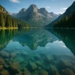Crystal Clear Mountain Lake