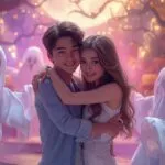Cute Ghost Couple in Love