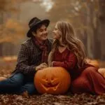 Cute Pumpkin Couple