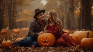 Cute Pumpkin Couple
