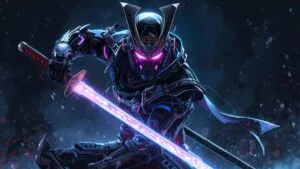 Cyber Samurai with Plasma Armor