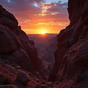 Desert Canyon Sunset