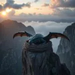 Dragon Nest on Mountain Cliff