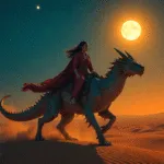Dragon Rider of Shimmering Horizon