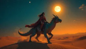 Dragon Rider of Shimmering Horizon