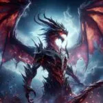 Dragonlord Rising Above the Ruined Clouds