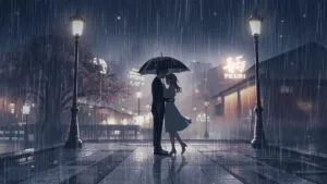 Dreamy Stroll in the Rain