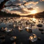 Floating Crystals Above Mystic Lake