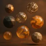 Floating Geometric Orbs