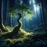 Forest Spirit in Glowing Glade