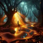 Forest Witch in Luminous Hollow