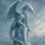 Frozen Dragon on the Icy Spire