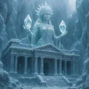 Frozen Temple of the Crystal Goddess