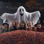 Funny Ghost with Candy Bag