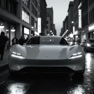 Futuristic Car Front View