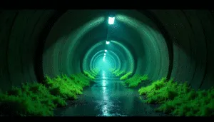 Futuristic Cyber Tunnel
