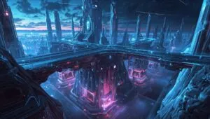 Glittering Bridges of the Crystal Metropolis