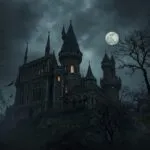 Haunted Castle Under the Moon