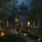 Haunted Garden with Statues