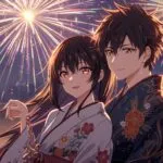 Holding Hands at the Summer Festival