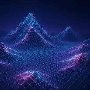 Holographic Grid Mountains