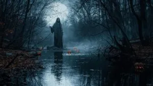 La Llorona by the Old Bridge