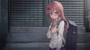 Lonely Girl Waiting at the Train Station