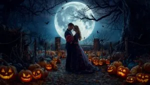 Lovers Under the Pumpkin Moon
