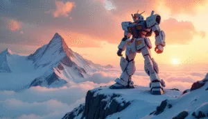 Mecha Robot Standing Guard