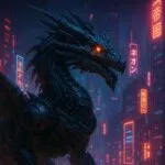 Mechanical Dragon of the Neon Empire