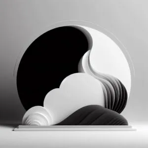 Minimalist Black and White Shapes