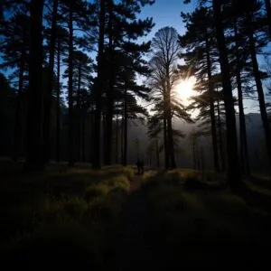 Moonlit Forest Glade