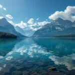Mountains Reflected in a Lake