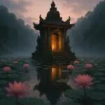 Mystic Shrine in the Lotus Lake