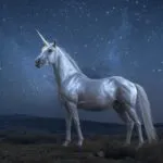 Mystic Unicorn of the Starlit Plains