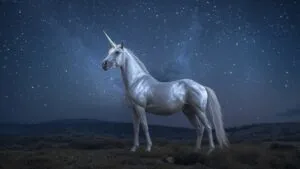 Mystic Unicorn of the Starlit Plains