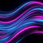 Neon Flowing Waves